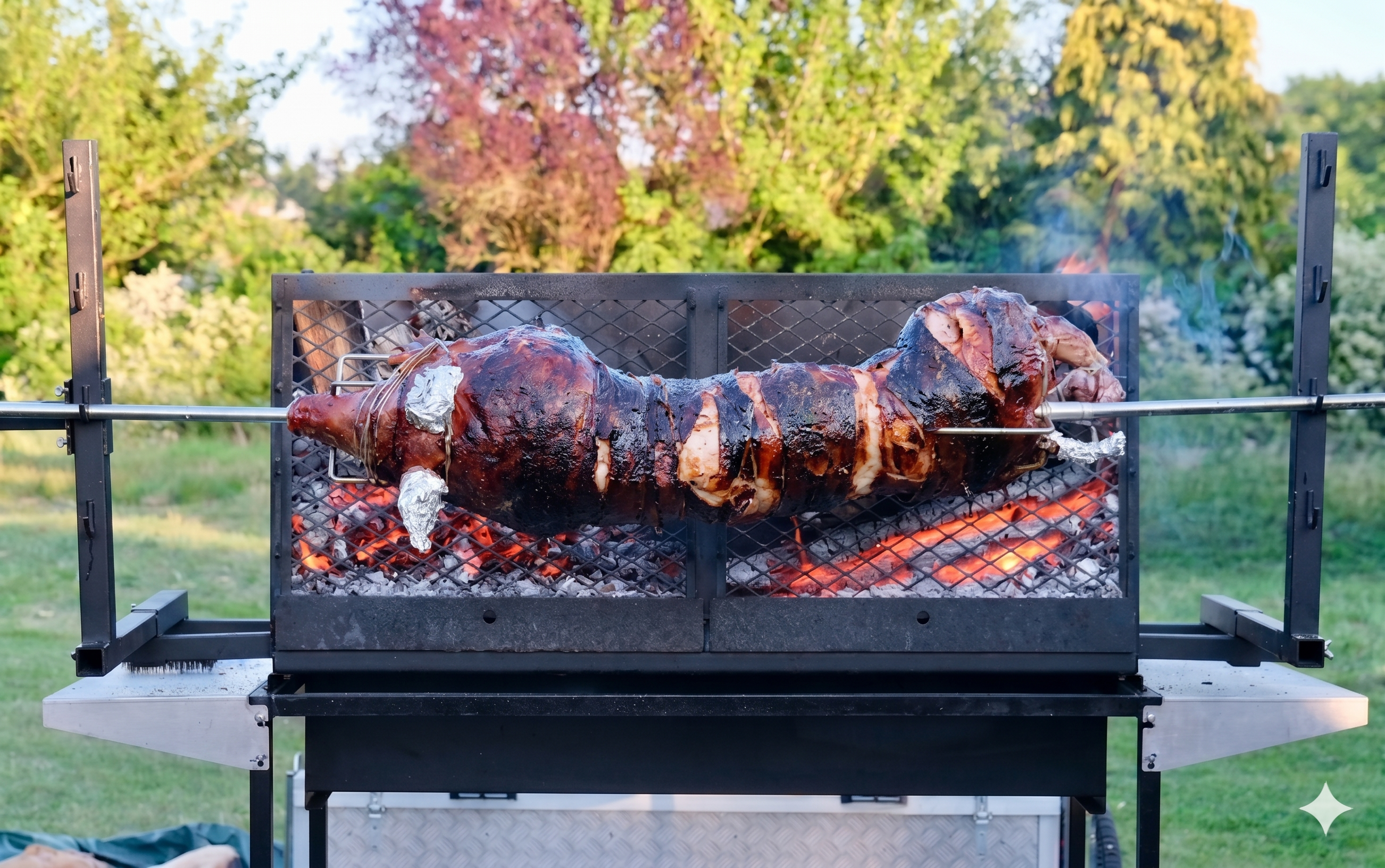 Top Toques traiteur — La Grillade Mobile, cuisson au feu de bois.